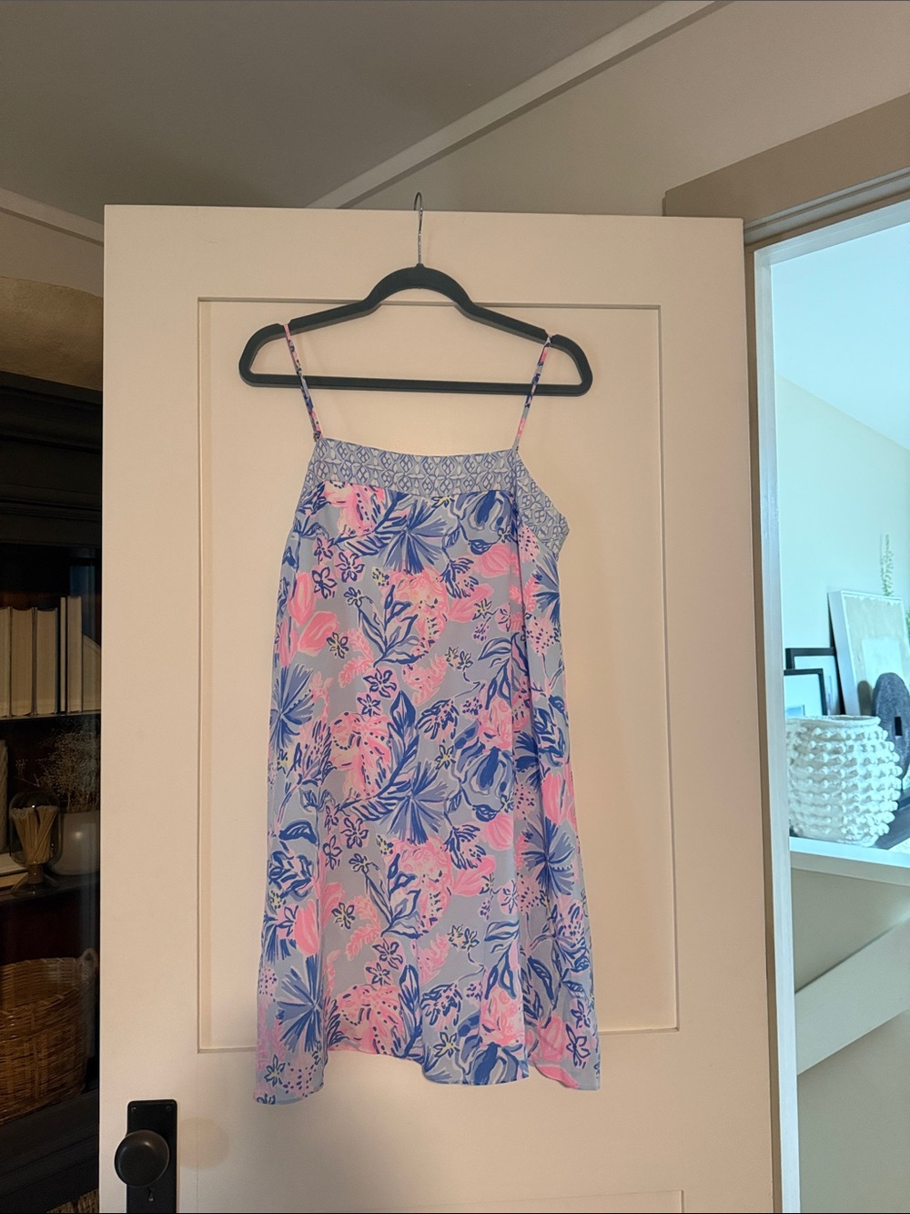 Lilly Pulitzer Pink and Blue Floral Mini Dress
